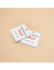 Professional Printed Square Hang Tag