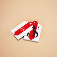 Professional Printed Scallop Hang Tag