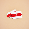 Professional Printed Scallop Hang Tag