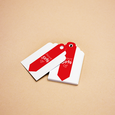 Professional Printed Scallop Hang Tag