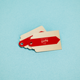 Professional Printed Scallop Hang Tag