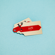 Professional Printed Scallop Hang Tag