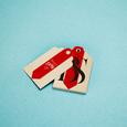 Professional Printed Scallop Hang Tag