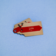 Professional Printed Scallop Hang Tag