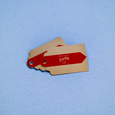 Professional Printed Scallop Hang Tag