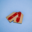 Professional Printed Scallop Hang Tag
