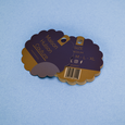 Professional Printed Round Scallop Hang Tag