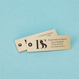 Professional Printed Mini Hang Tag