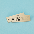 Professional Printed Mini Hang Tag