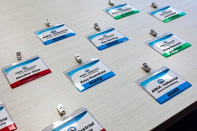 event name badges