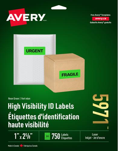 Avery® High Visibility Labels 