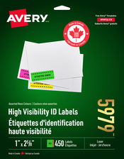 Étiquettes d'identification voyantes