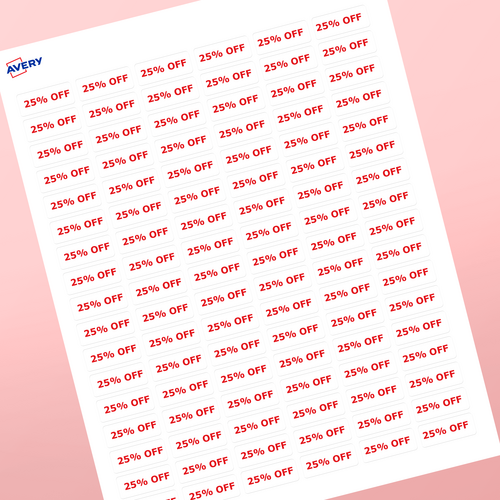 Professional Printed Rectangle Labels