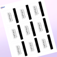 Professional Printed Rectangle Labels