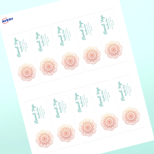 Professional Printed Rectangle Labels