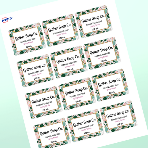 Professional Printed Rectangle Labels
