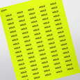 Professional Printed Rectangle Labels