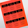 Professional Printed Rectangle Labels