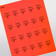 Professional Printed Rectangle Labels