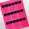 Professional Printed Rectangle Labels