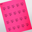 Professional Printed Rectangle Labels