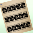 Professional Printed Rectangle Labels