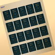 Professional Printed Rectangle Labels