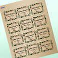 Professional Printed Rectangle Labels