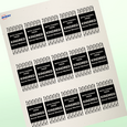 Professional Printed Rectangle Labels