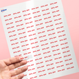Professional Printed Rectangle Labels