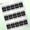 Professional Printed Rectangle Labels