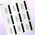 Étiquettes rectangulaires