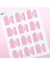 Professional Printed Lip Balm Label, Semi-gloss finish