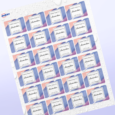 1-1/2 x 2 - Professional Printed Rectangle Labels - Removable Decal ...