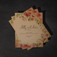 Cartes d'invitation imprimée professionnelle