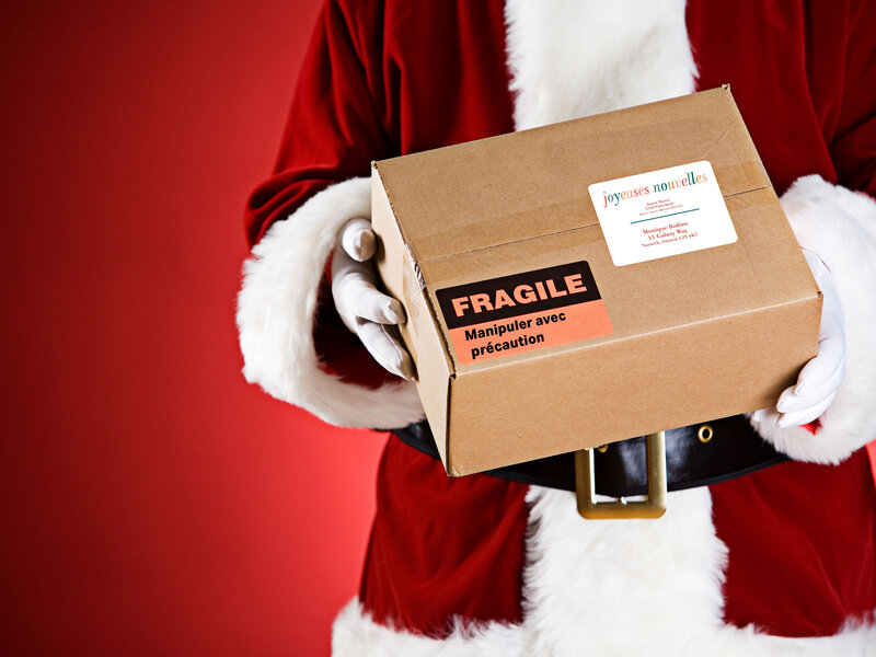 christmas shipping labels