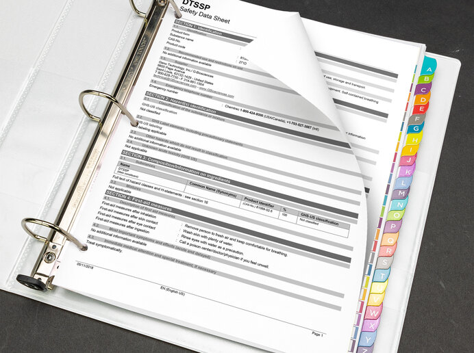Creating and Storing Safety Data Sheets