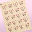 Professional Printed Heart Labels