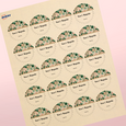 Professional Printed Starburst Labels