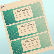 Professional Printed Rectangle Labels