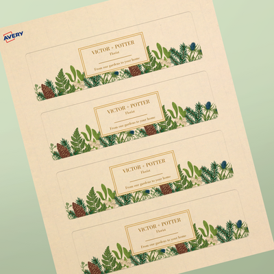 2 x 7 - Professional Printed Rectangle Labels - Estate #9 Paper | Avery
