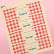 Professional Printed Rectangle Labels