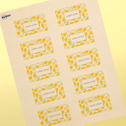 Professional Printed Rectangle Labels