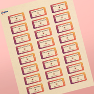 Étiquettes rectangulaires