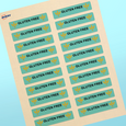 Professional Printed Rectangle Labels