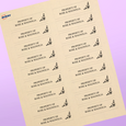 Professional Printed Rectangle Labels