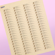 Professional Printed Rectangle Labels
