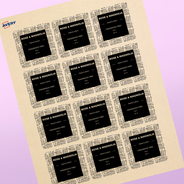 Professional Printed Square Labels