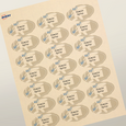 Étiquettes festonnées