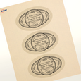 Professional Printed Oval Labels